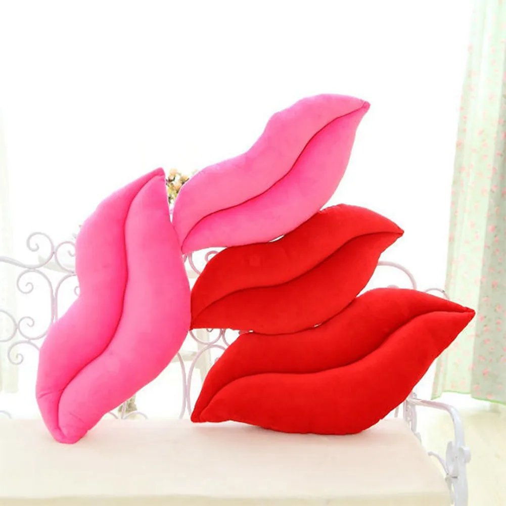 Soft Plush Lip Shaped Throw Pillow Cushion for Girlfriend Lover Soft Plush Lip Shaped Throw Pillow Cushion for Girlfriend Lover