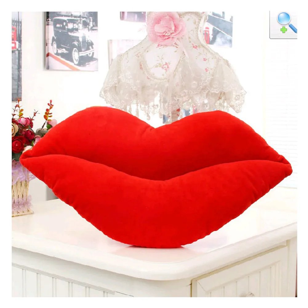 Soft Plush Lip Shaped Throw Pillow Cushion for Girlfriend Lover Soft Plush Lip Shaped Throw Pillow Cushion for Girlfriend Lover
