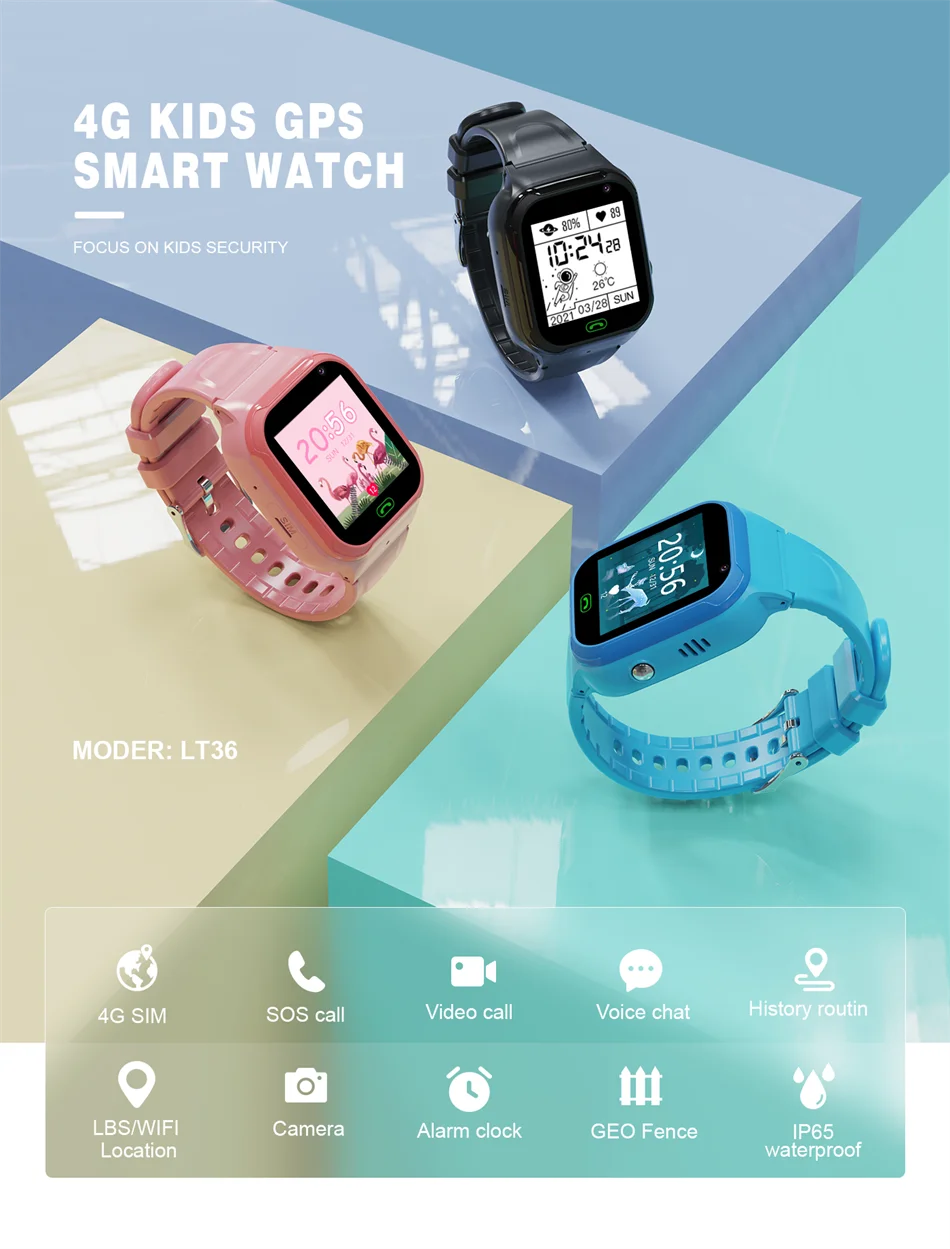 For Xiaomi 4G Smart Kids Watch SOS GPS Location Camera Sim Card Video Call Phone Watch GPS Tracker Waterproof Child Smartwatch For Xiaomi 4G Smart Kids Watch SOS GPS Location Camera Sim Card Video Call Phone Watch GPS Tracker Waterproof Child Smartwatch