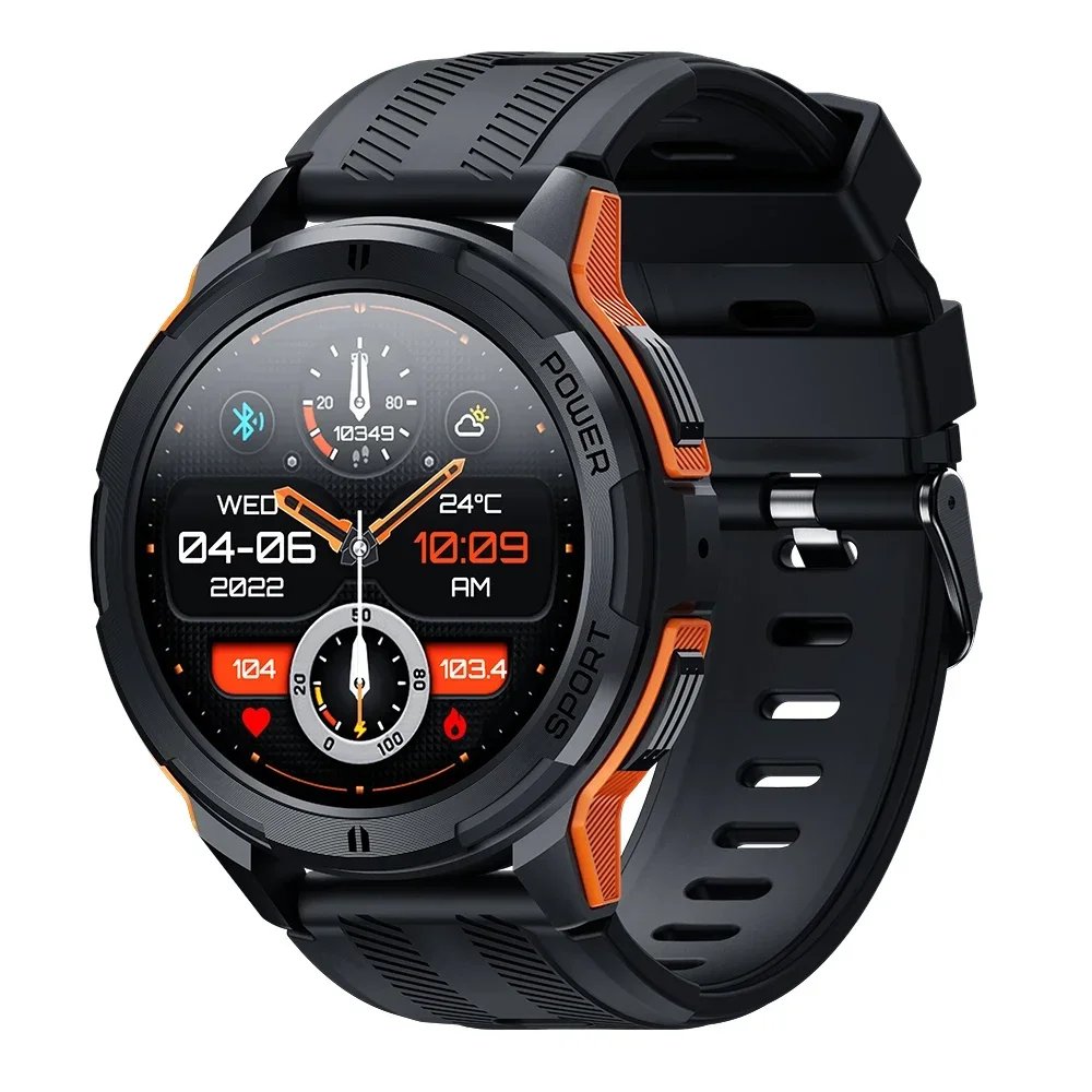 Oukitel SmartWatch BT10 Watch Sport 2024 For Men 410mAh 1.43 Inch BT5.2 Men’s Smartwatch Oukitel SmartWatch BT10 Watch Sport 2024 For Men 410mAh 1.43 Inch BT5.2 Men's Smartwatch